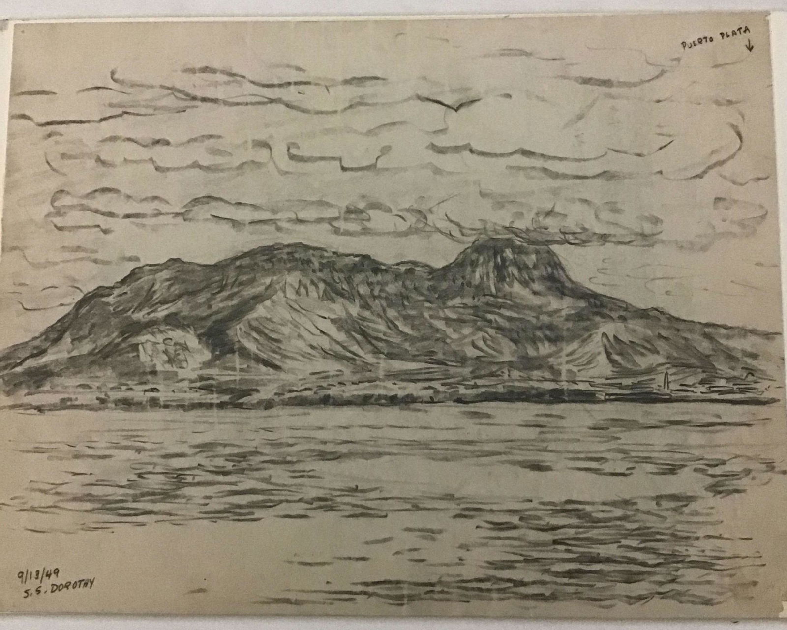 MAFFEI Sketch of Puerto Plata Dominican Republic (1 of 4)