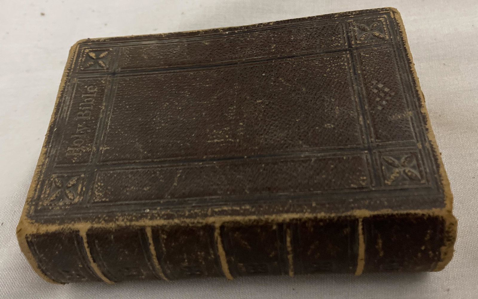 1853 Leather Bound Holy Bible . (1 of 5)