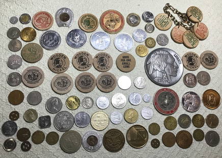 Collectible Coins, Wooden Nickels, Tokens & more: Giant Collection!