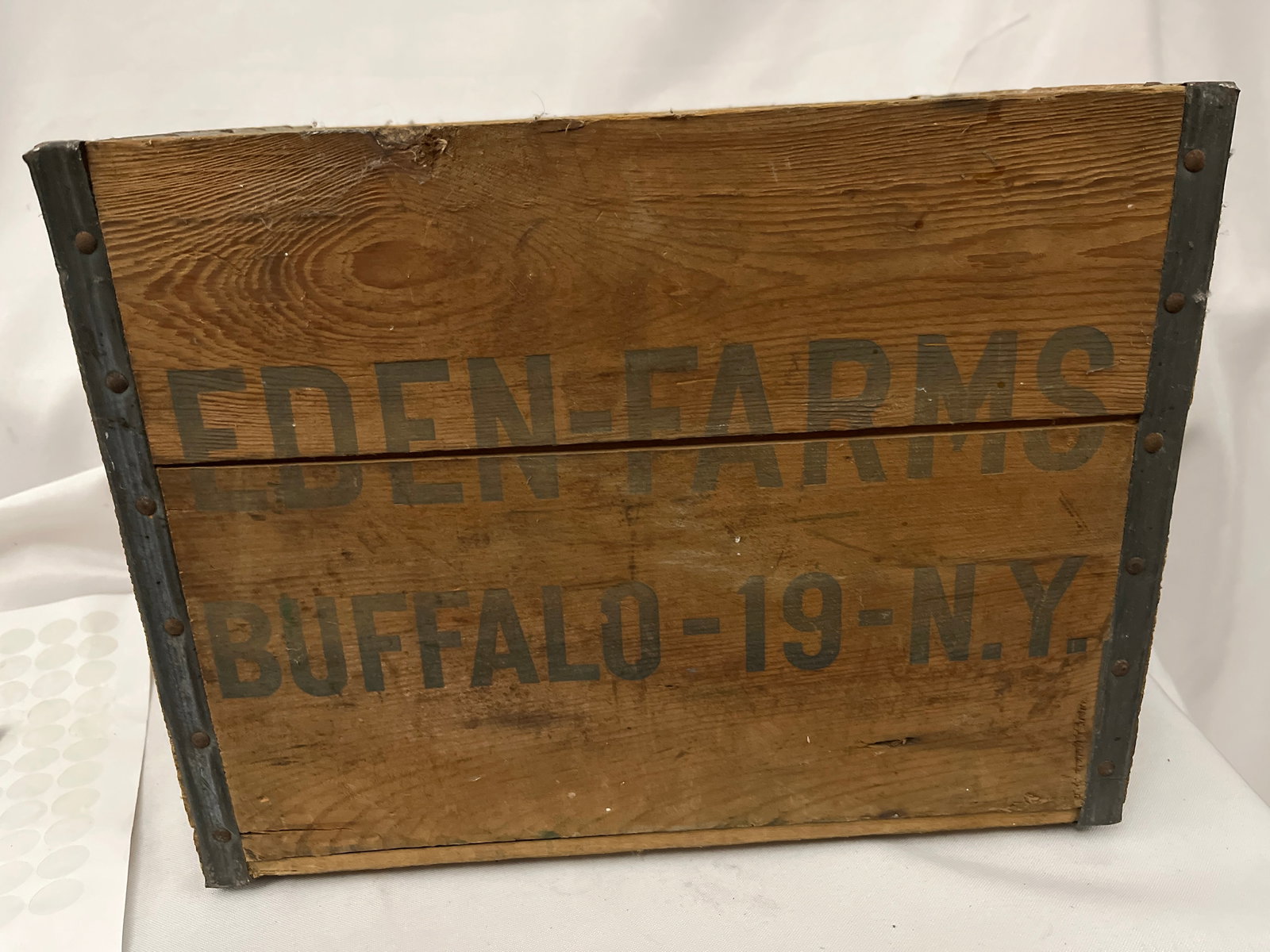 Eden Farms Buffalo Milk Crate: Measures 10.5 inches tall by 13.5 inches wide by 10 inches deep
