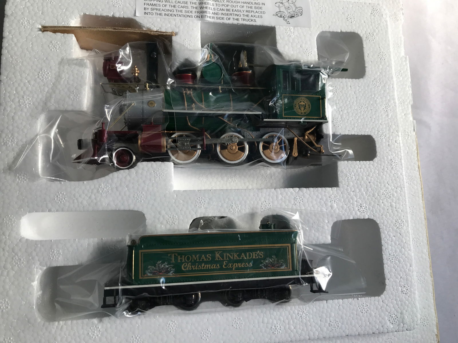 Thomas Kinkade Locomotive & Tender: Hawthorne Village by Bachmann, with certificate of authenticity