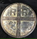 Vintage Cast Iron Railroad Sign