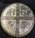 Vintage Cast Iron Railroad Sign