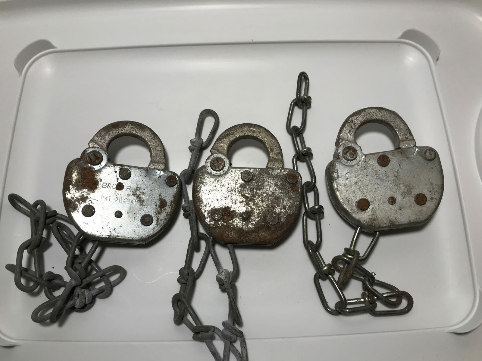 B & O Railroad Padlocks (3) (1 of 7)