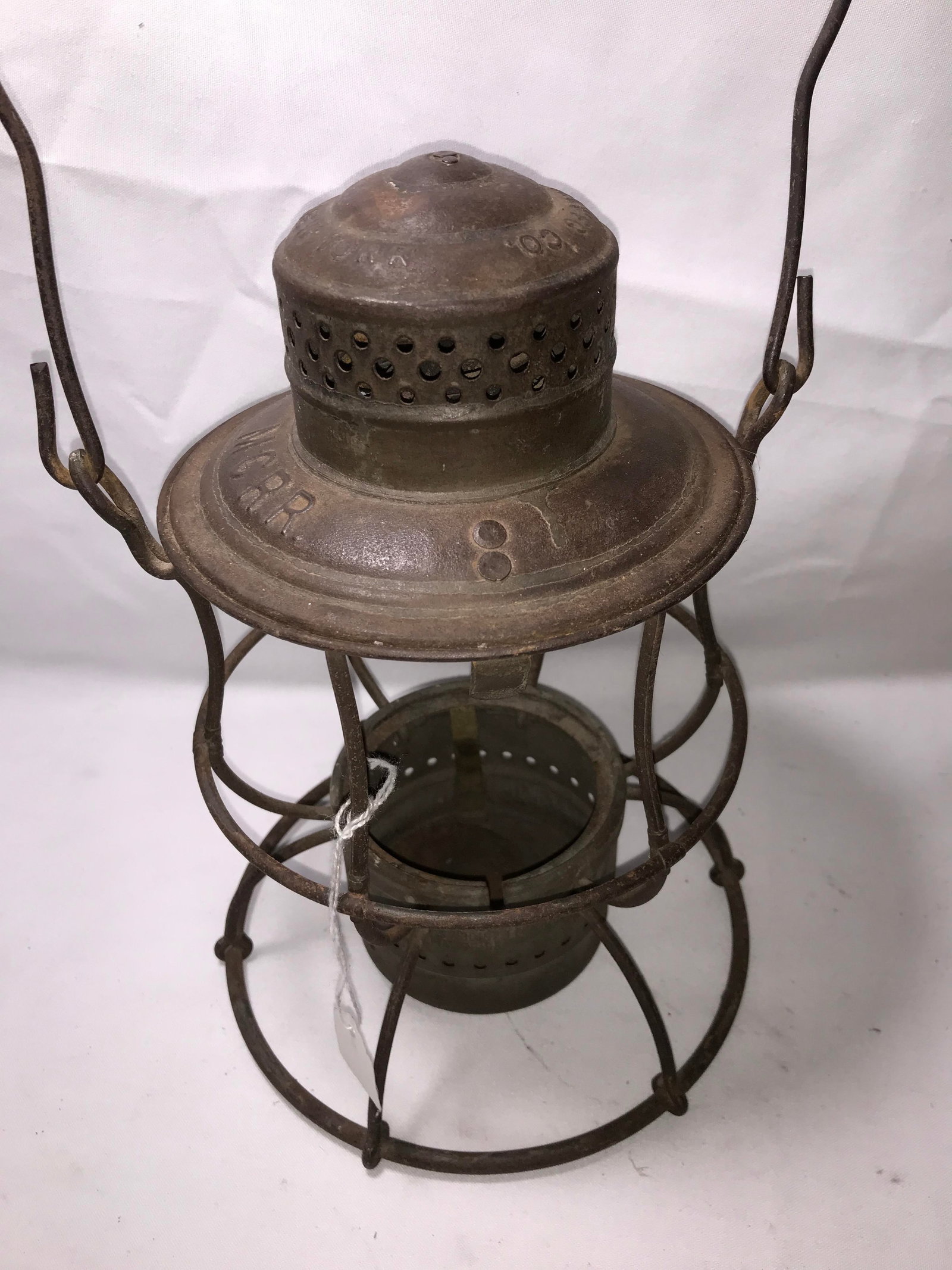Michigan Central RR Lantern: No globe
