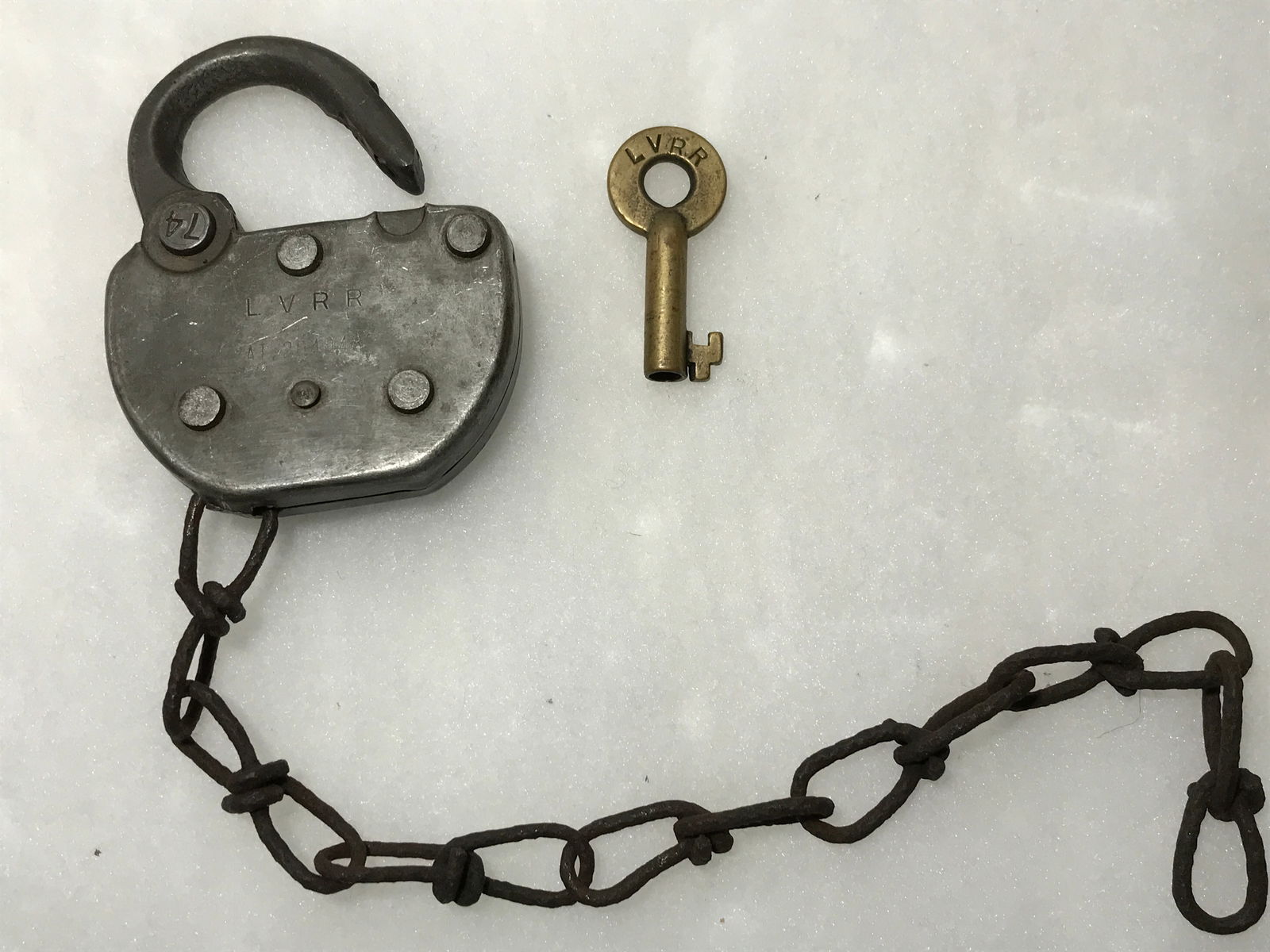 Lehigh Valley Railroad Padlock & Key (1 of 5)