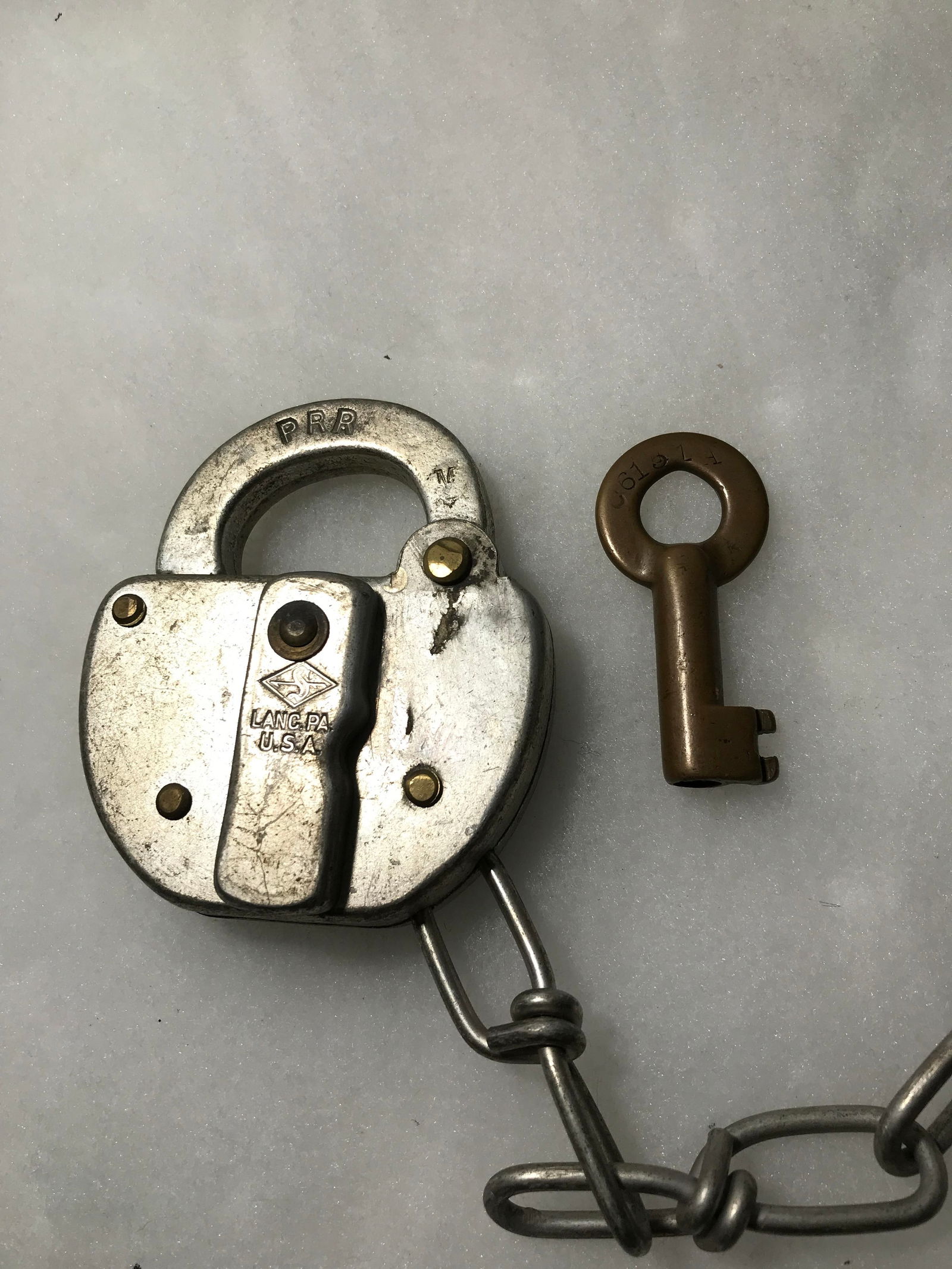 Pennsylvania Railroad Padlock and Key (1 of 7)