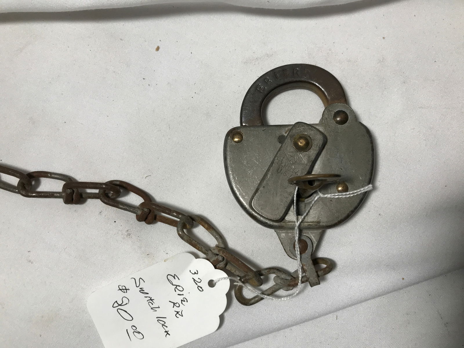 Erie Railroad Switch Lock w/ Key (1 of 6)