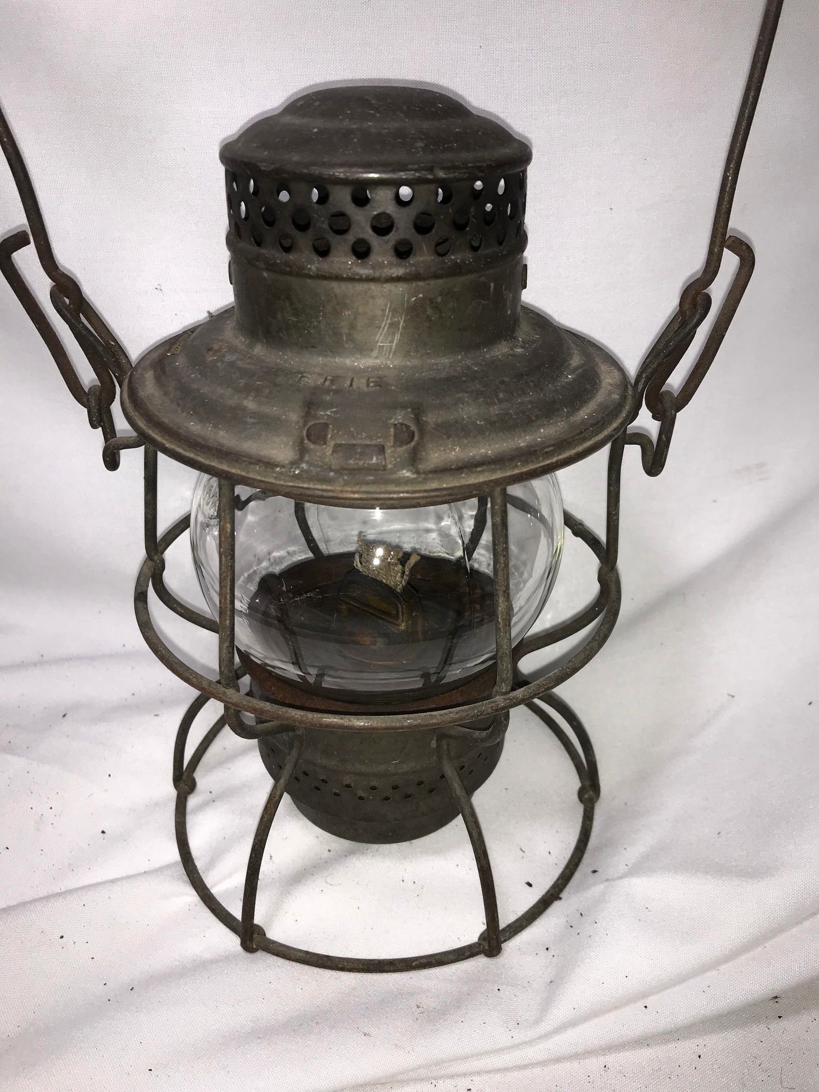 Erie Railroad Lantern w/ Clear Shade (1 of 8)
