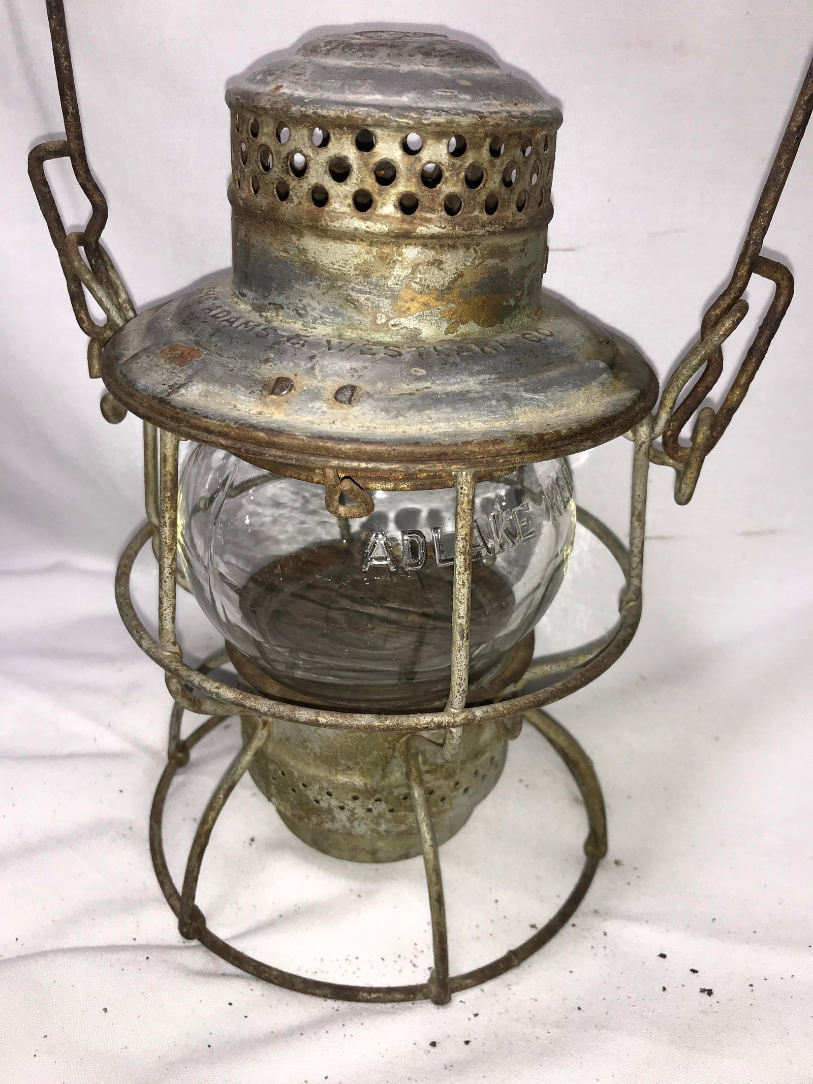 Railroad Lantern E w/ Globe: .