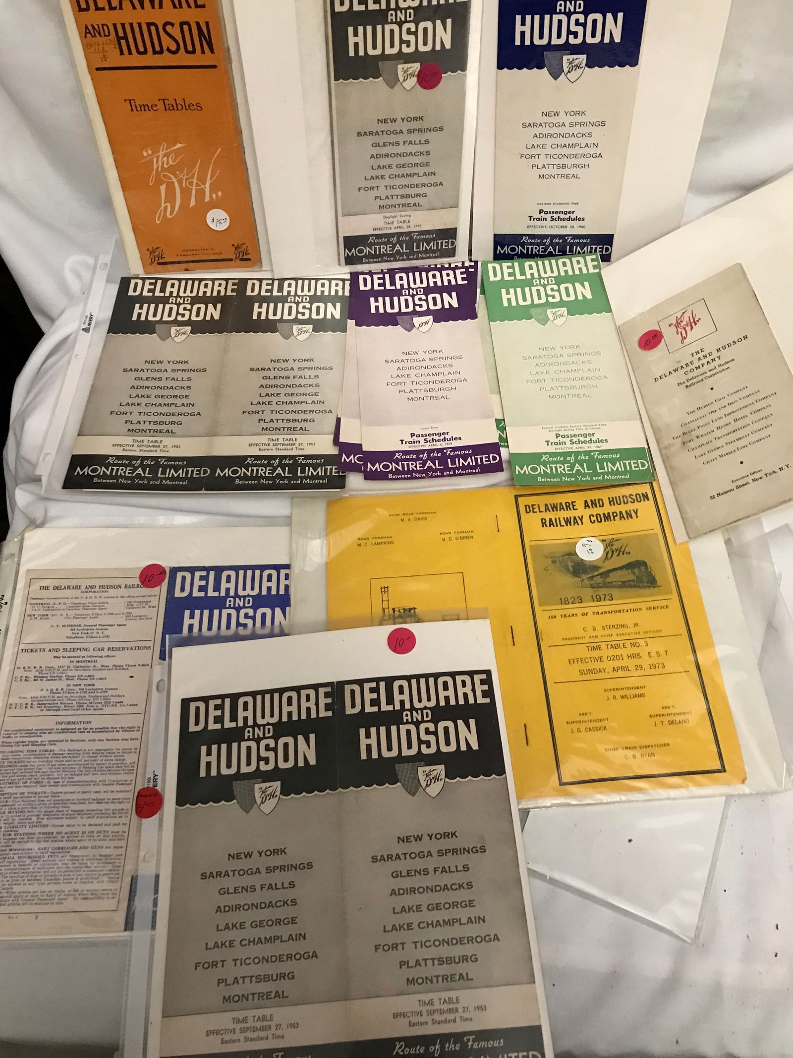 Delaware and Hudson Railway Time Tables (1 of 8)