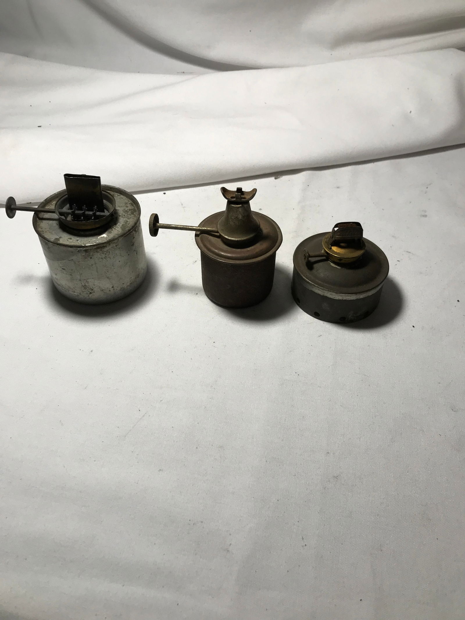 3 kerosene lamps with wick assembly Largest (1 of 4)