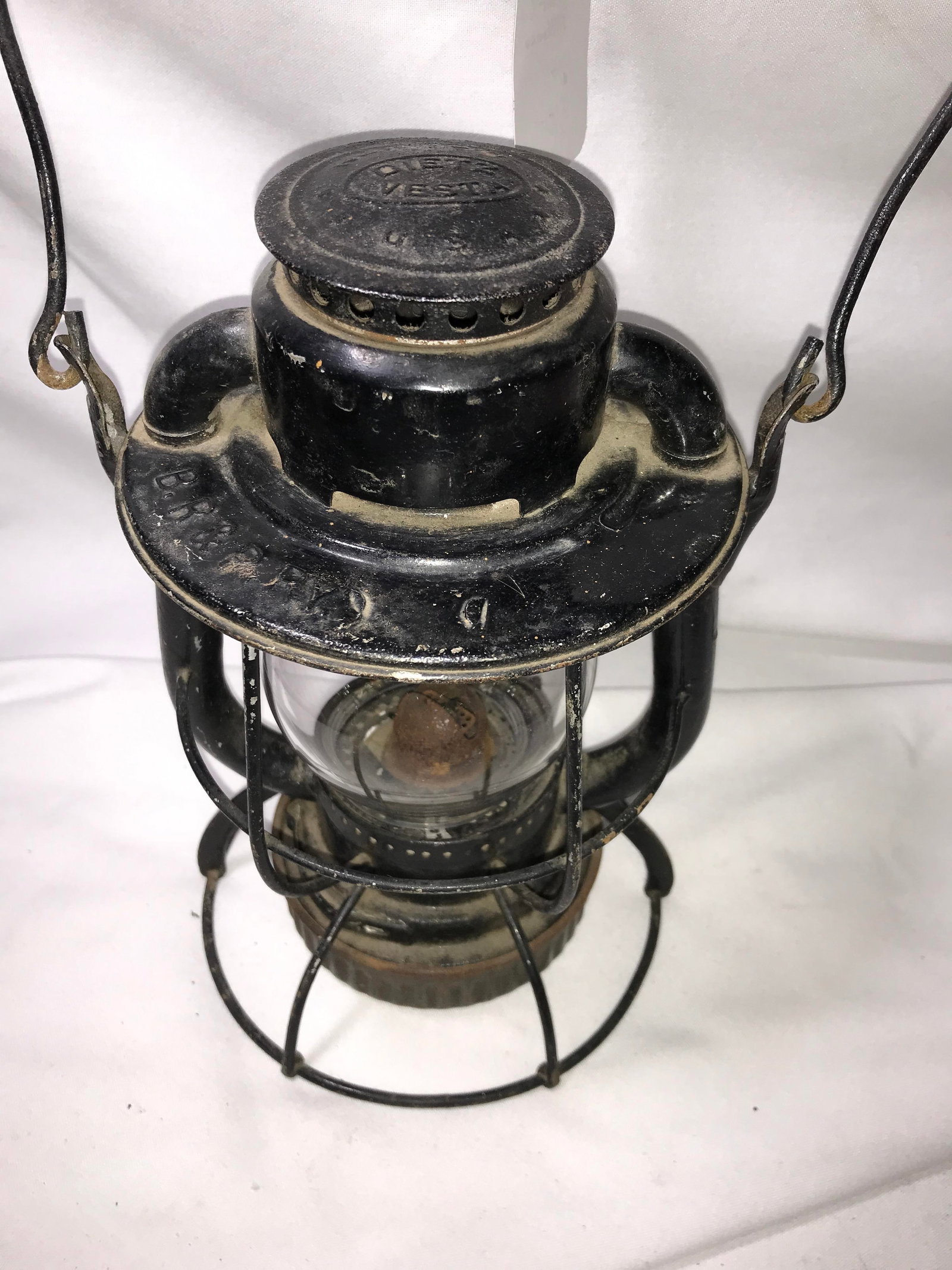 Buffalo Rochester & Pittsburgh Railway Lantern: With globe