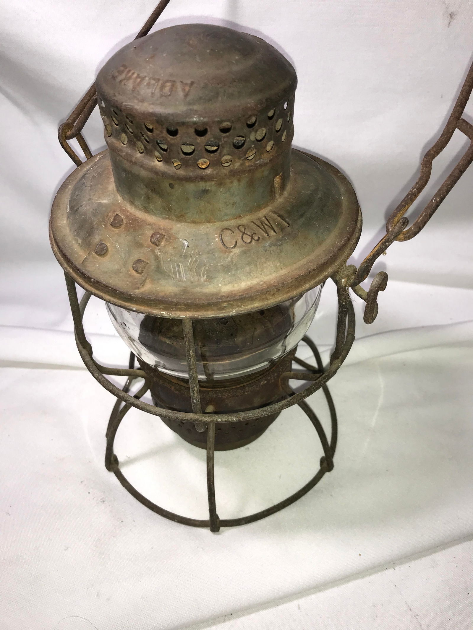 Colorado & Wyoming Railway Lantern w/ Clear shade (1 of 7)