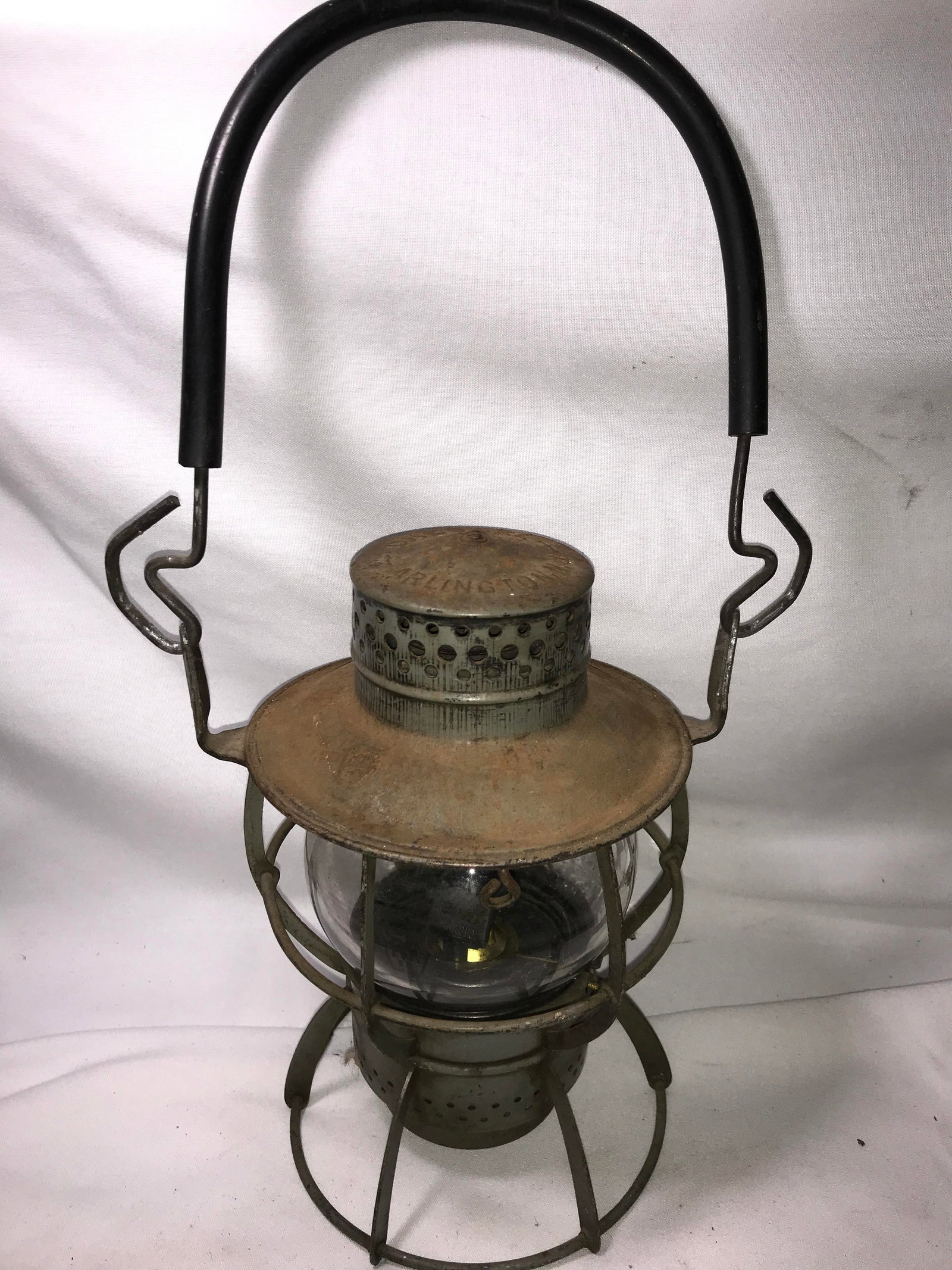 Pennsylvania Railroad Lantern w/ Etched Glass: Globe