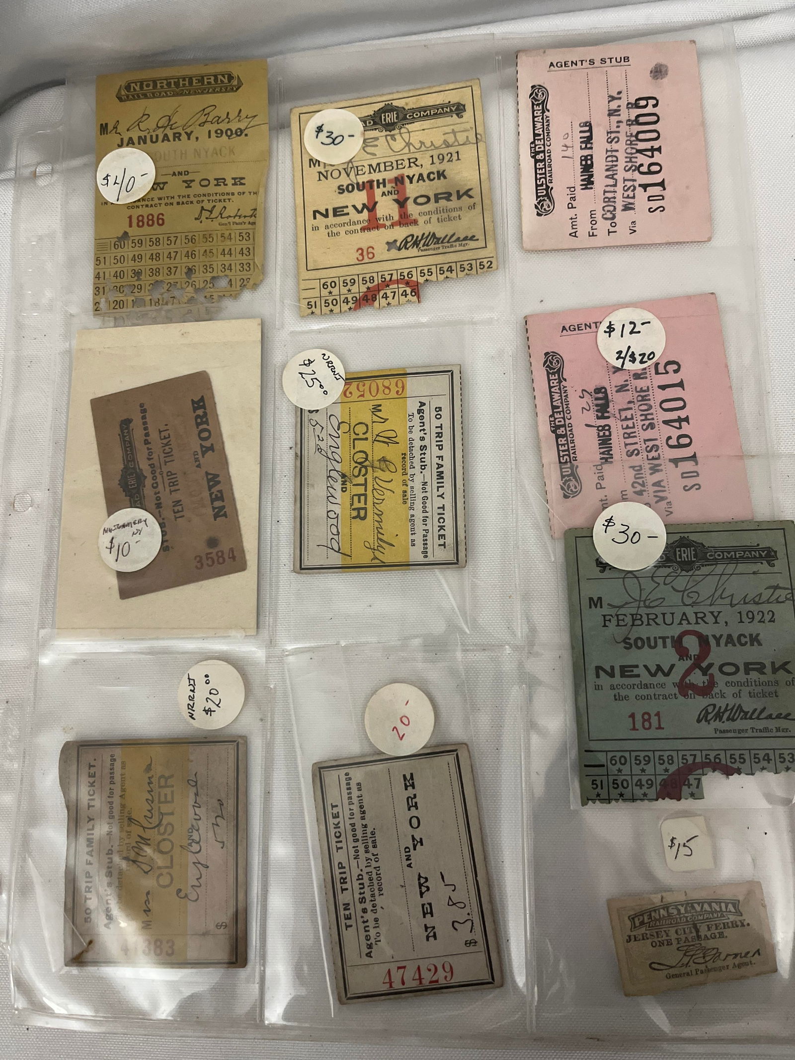 Early Railroad Ticket Collection (1 of 10)