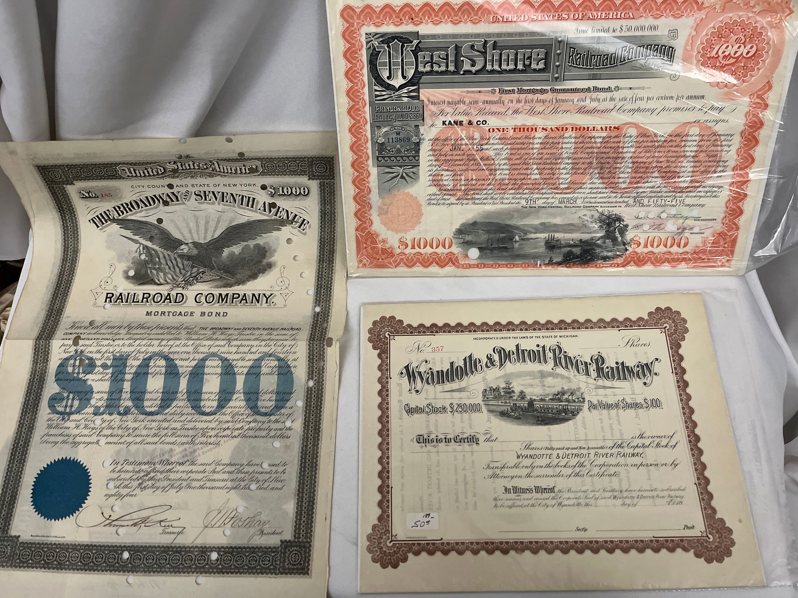 Railroad Stock Certificate Collection (1 of 4)