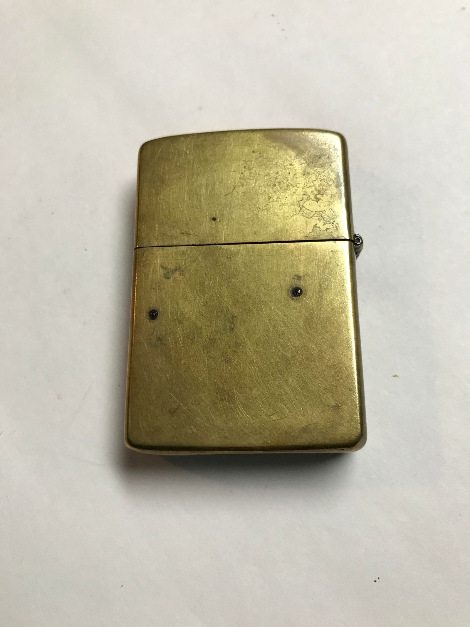 Solid Brass Zippo Lighter (1 of 4)