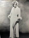 Marilyn Monroe White Robe on Wide Wood Frame