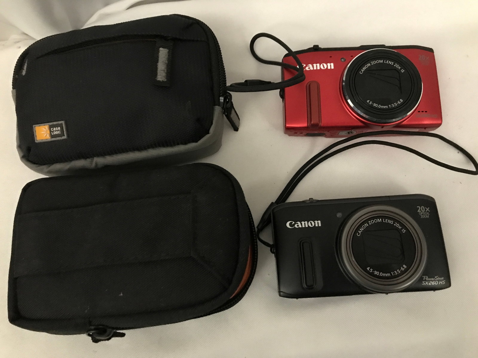 Canon Cameras w/ Cases (2): .