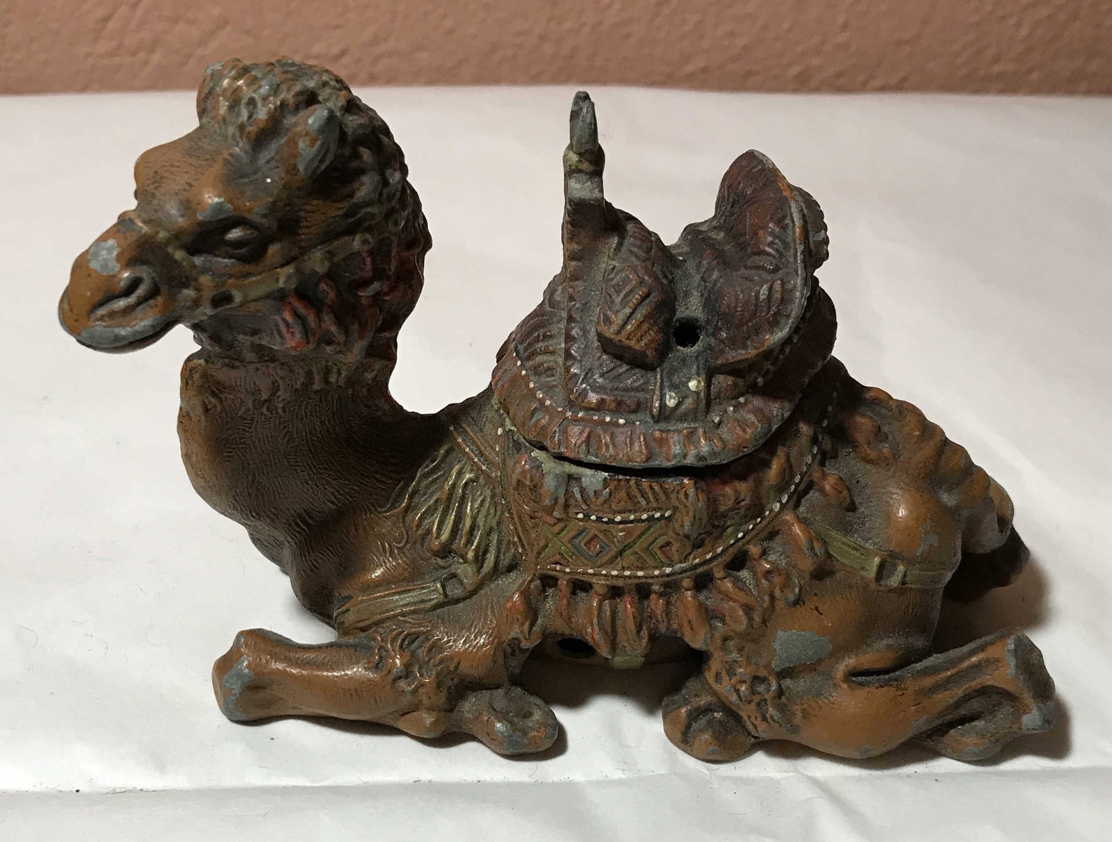 Vintage Camel Incense Burner - Cast Iron: measures 5 x 4 inches