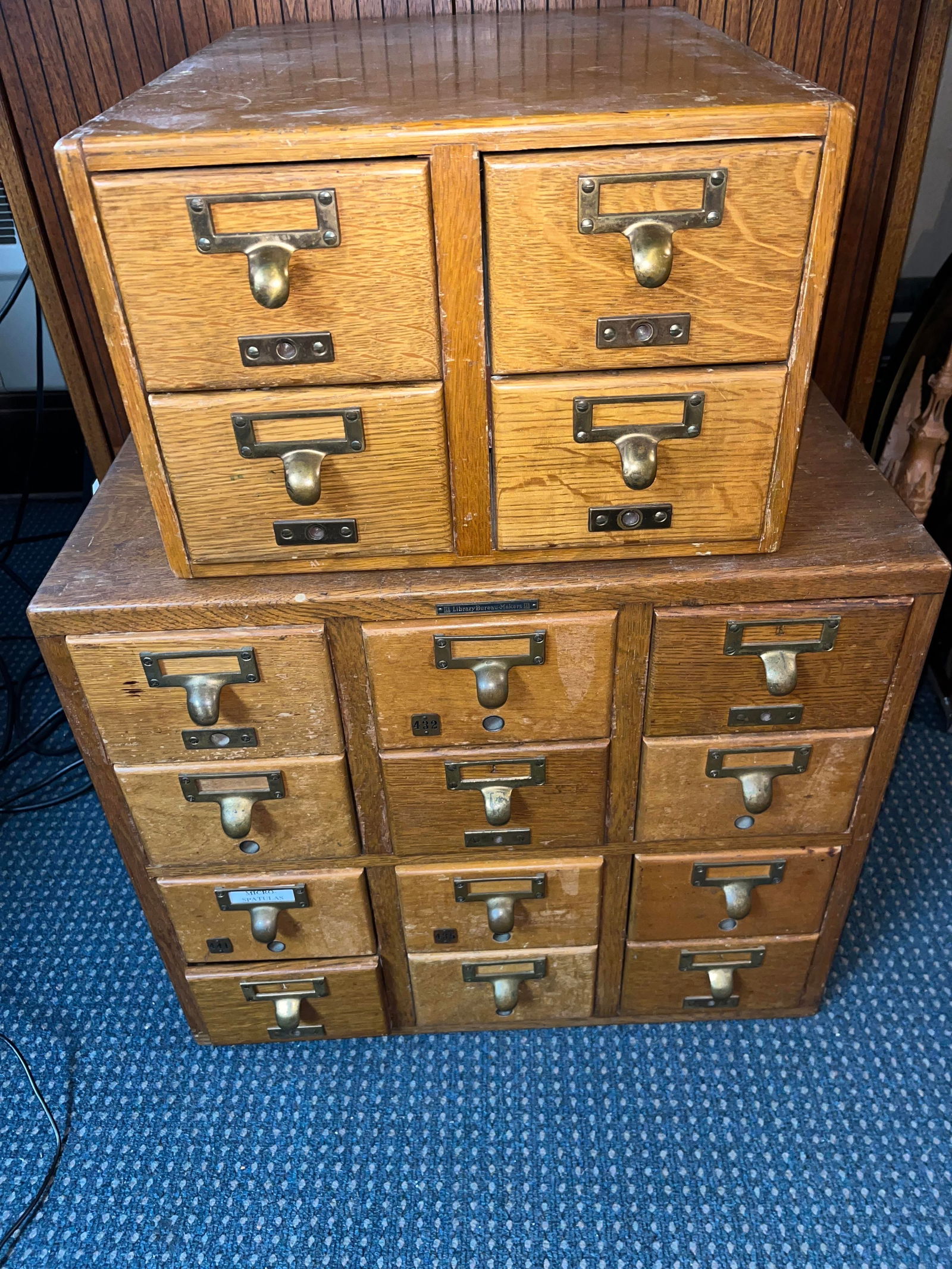 Wood Index Card Filing Cabinet - Gaylord Bros (1 of 12)