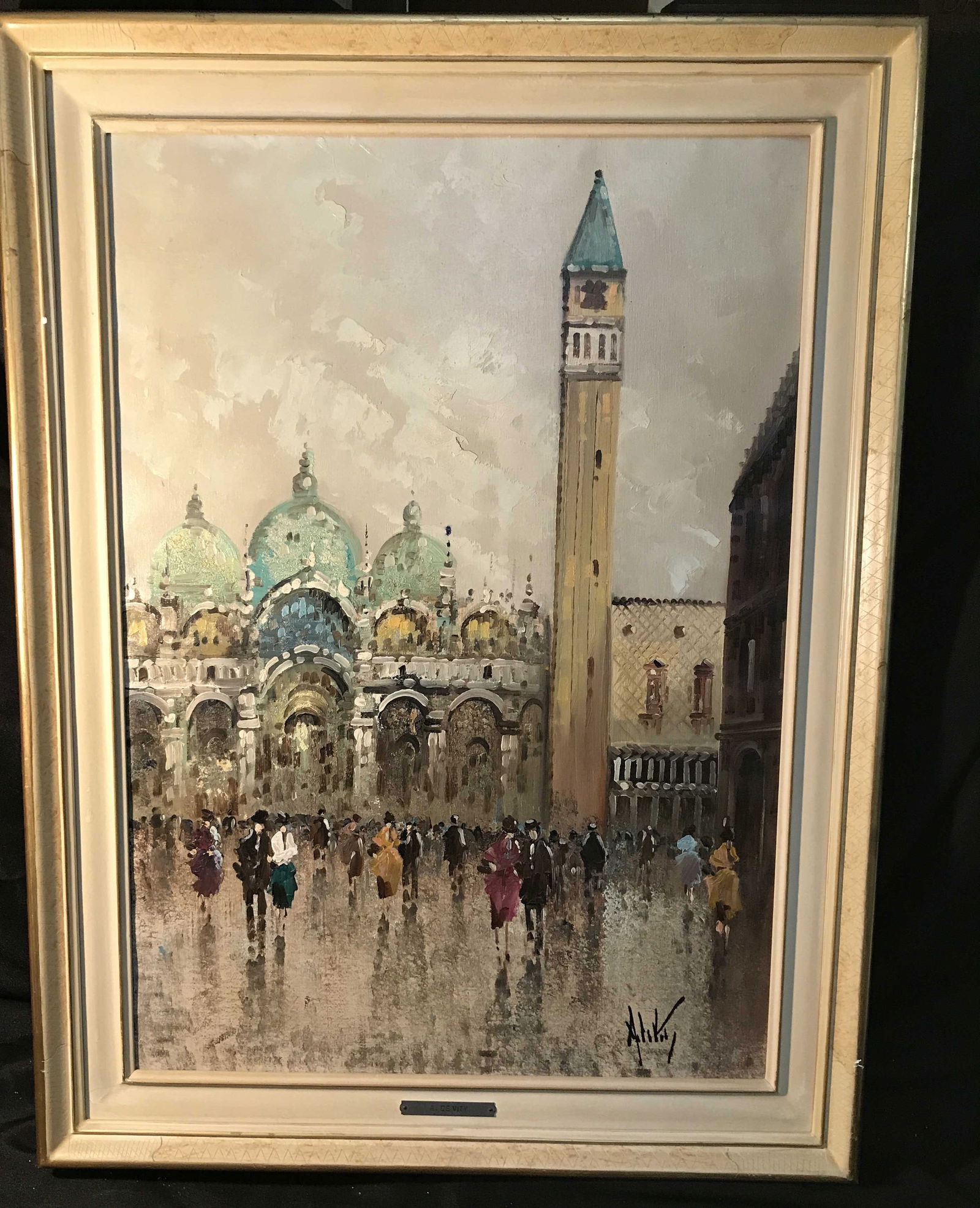 Signed Oil on canvas by Antonio DeVity (1 of 5)