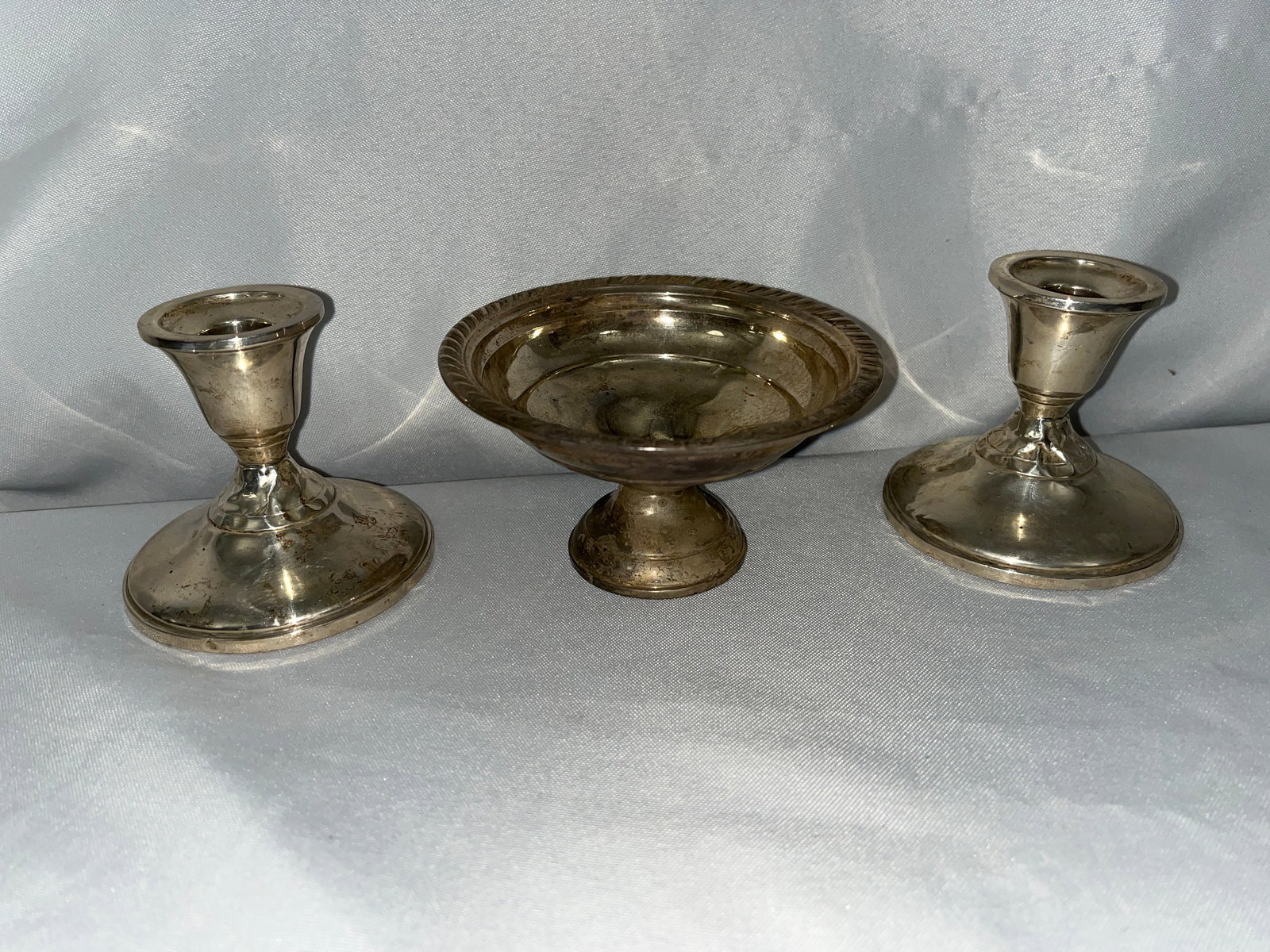 Sterling Collection - 2 Candlesticks & (1 of 6)