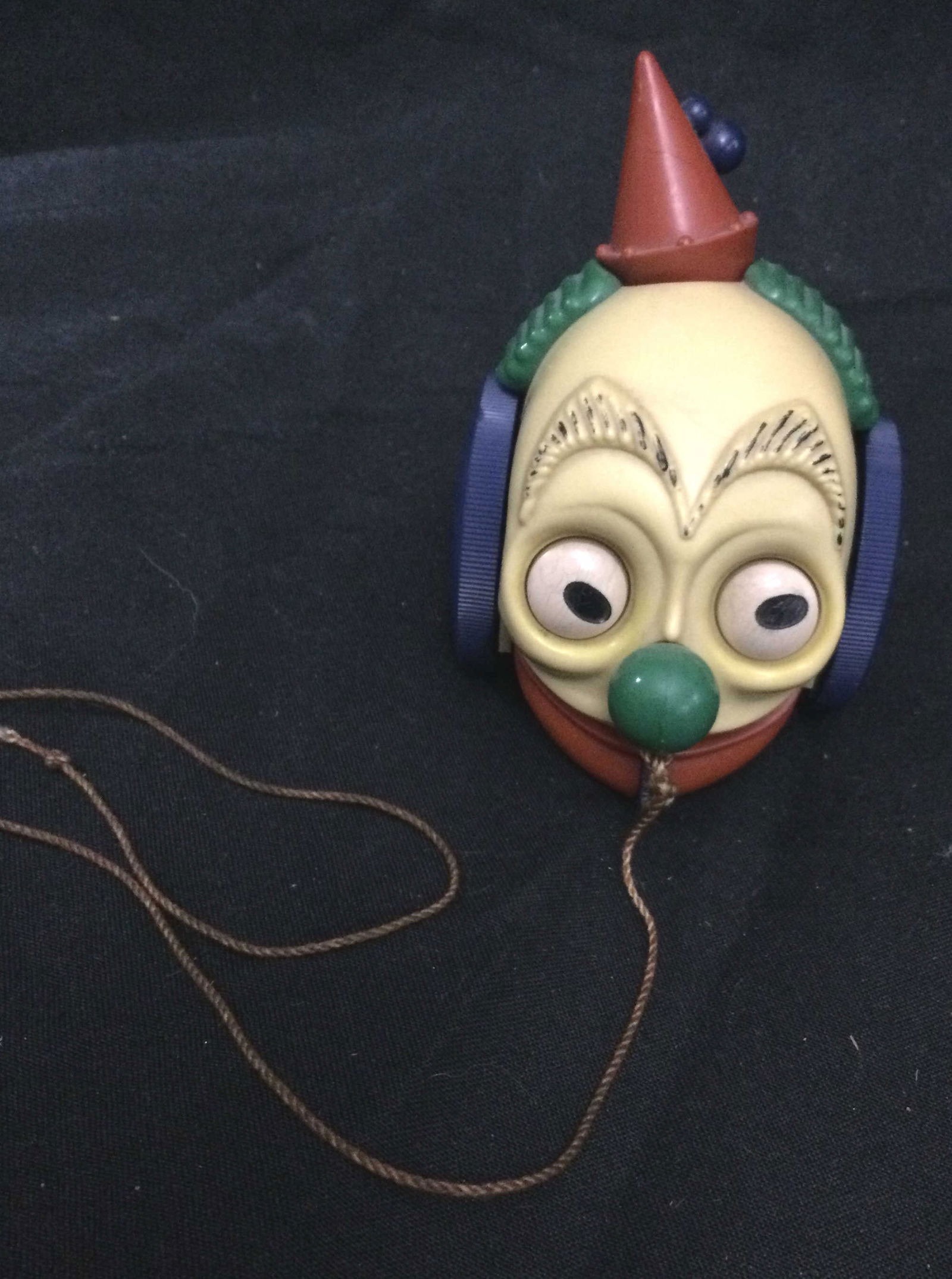 Rare Vintage Pull Toy Clown Head (1 of 5)