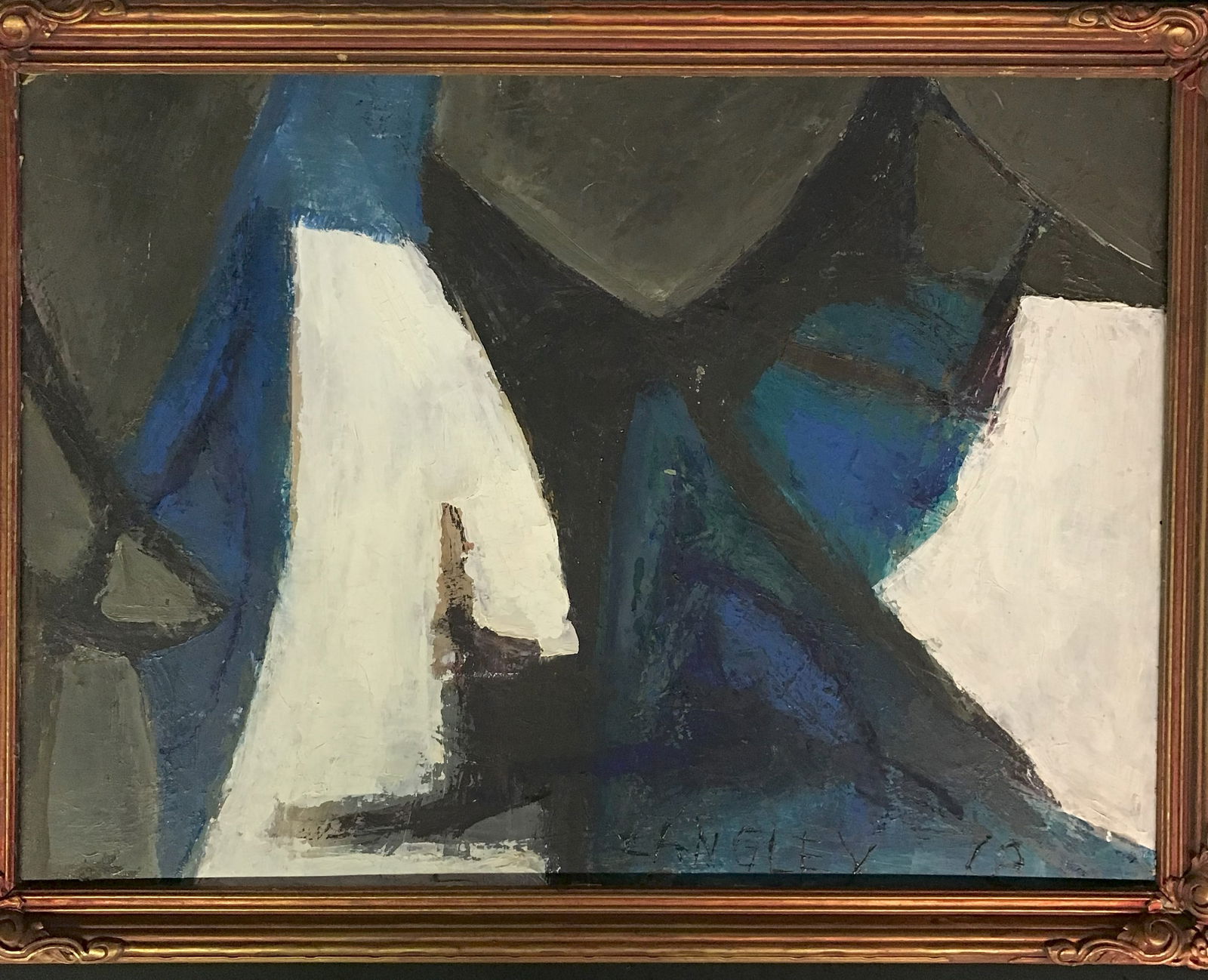 Katherine Langley Abstract Oil on Board (1 of 4)