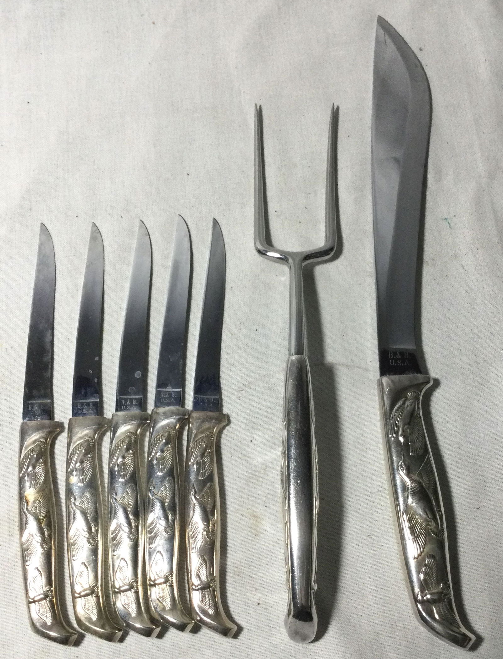 B & B Cutlery Made in USA ,six piece steak (1 of 5)