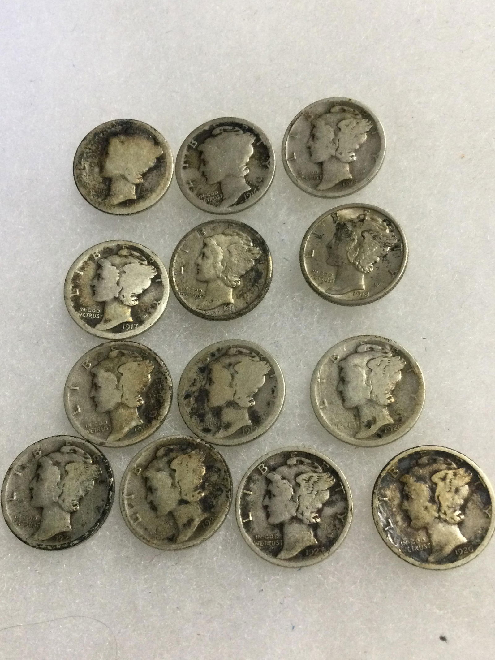 Mercury Head Dime Collection (13) (1 of 10)