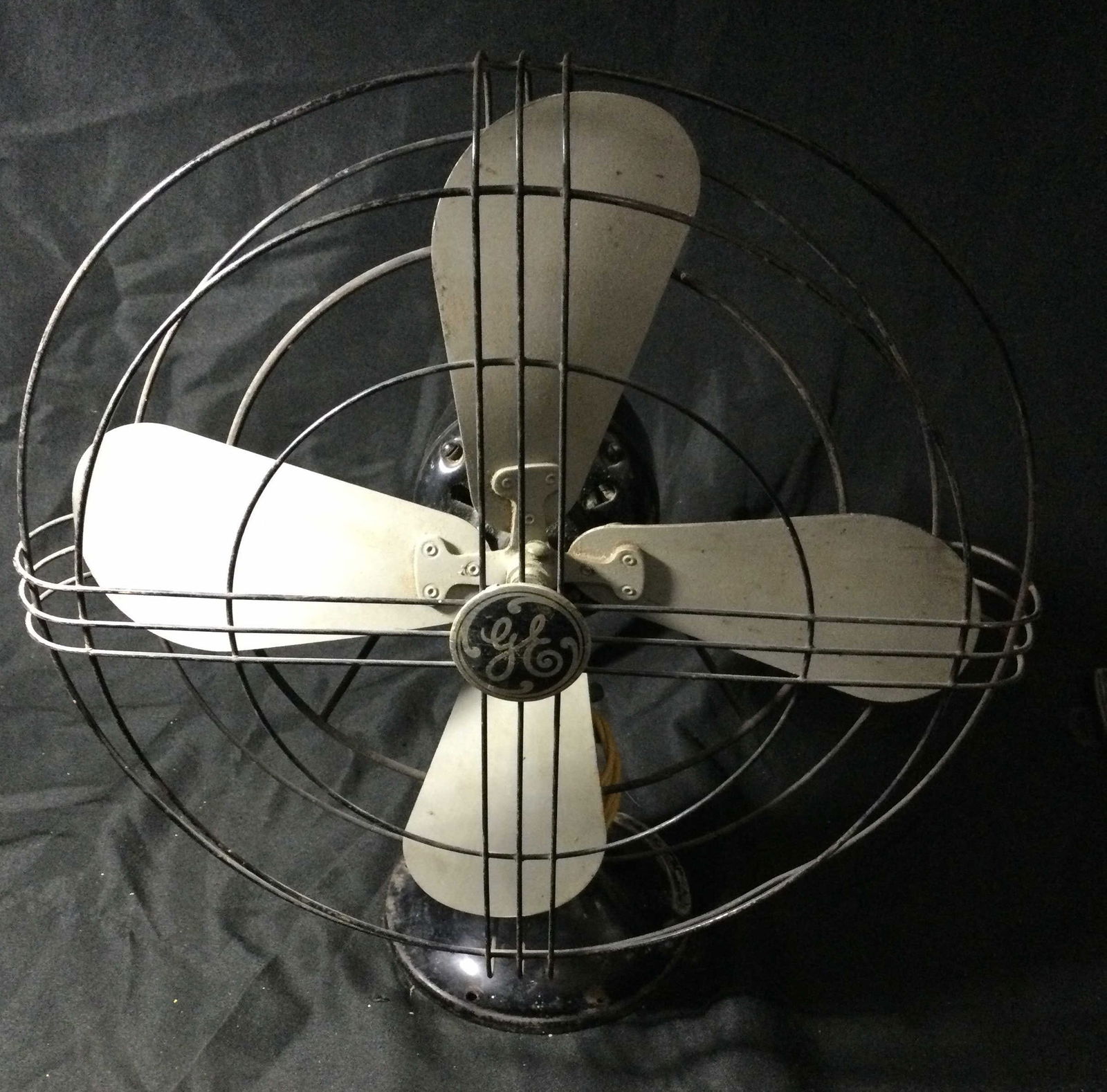 Vintage General Electric Oscillating Fan: measures 20 inches high by 17 1/2 wide