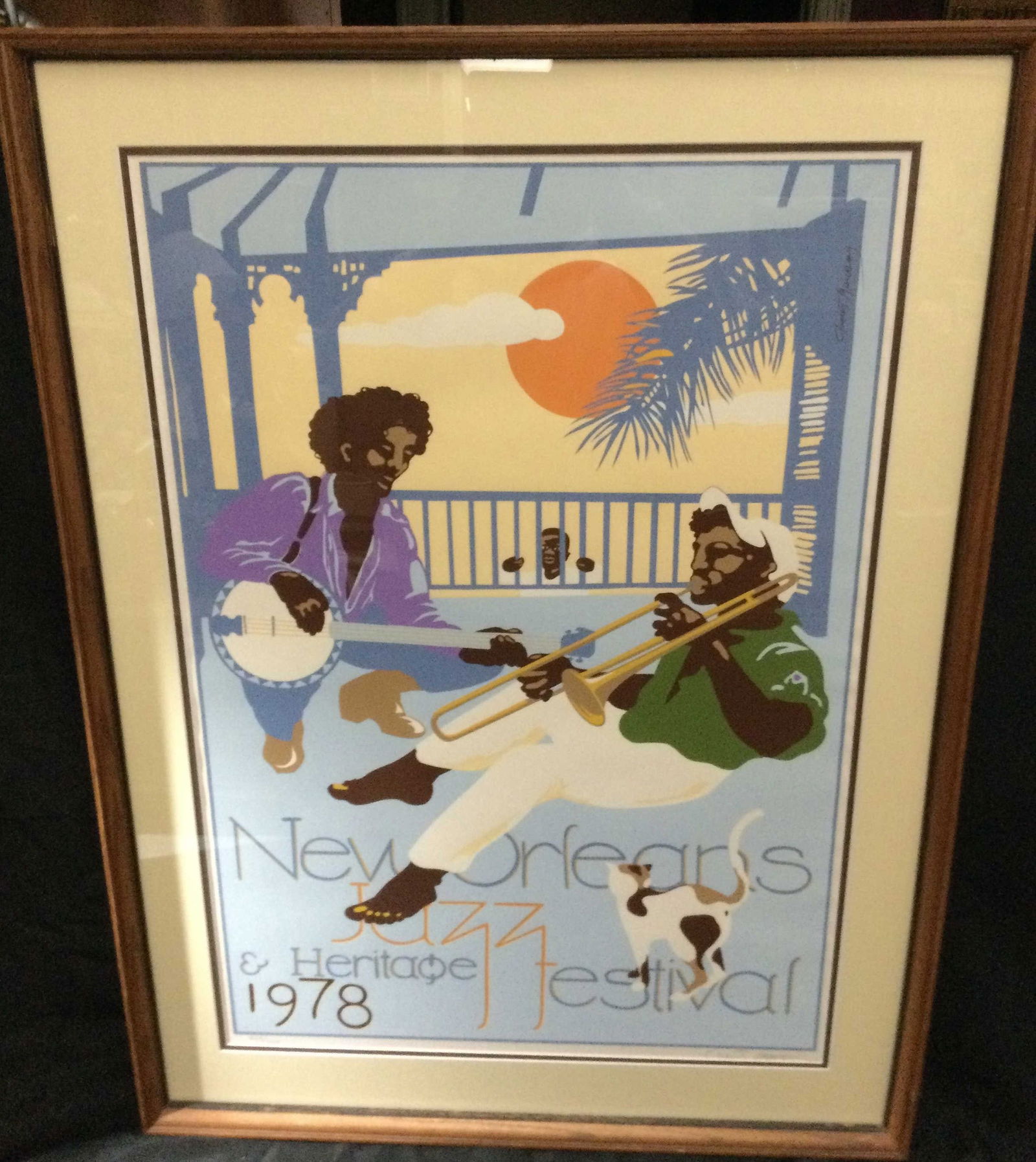 Signed Lithograph from the 1978 New Orleans Jazz & (1 of 5)