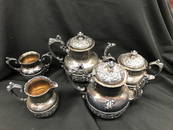 Quadruple Plated Derby Silver Co. Set