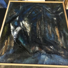 Katherine Langley ANGUISH Oil on board