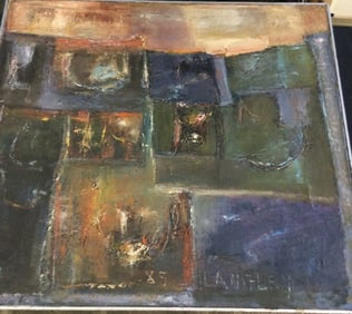 Katherine Langley ESCARPMENT 1985 o/o/c Abstract