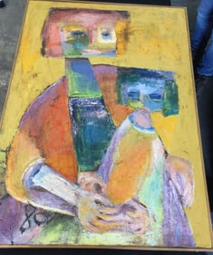 Katherine Langley BLIND CHILD 1980 oil on canvas