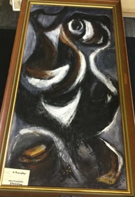 Katherine Langley NOCTURNAL PREDATOR oil on board