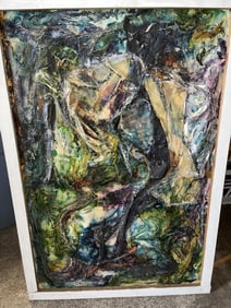 Katherine Langley 1968 Crepe Paper ABSTRACT