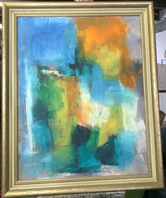 Katherine Langley Abstract 1998 Oil on Canvas