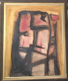 Katherine Langley Grisaillie in Rose 1992 o/o/c