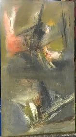 Katherine Langley Abstract Oil on Board