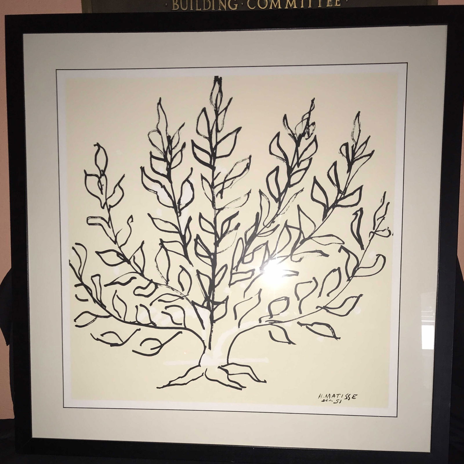 Matisse Le Buisson Print Framed Under Glass (1 of 4)