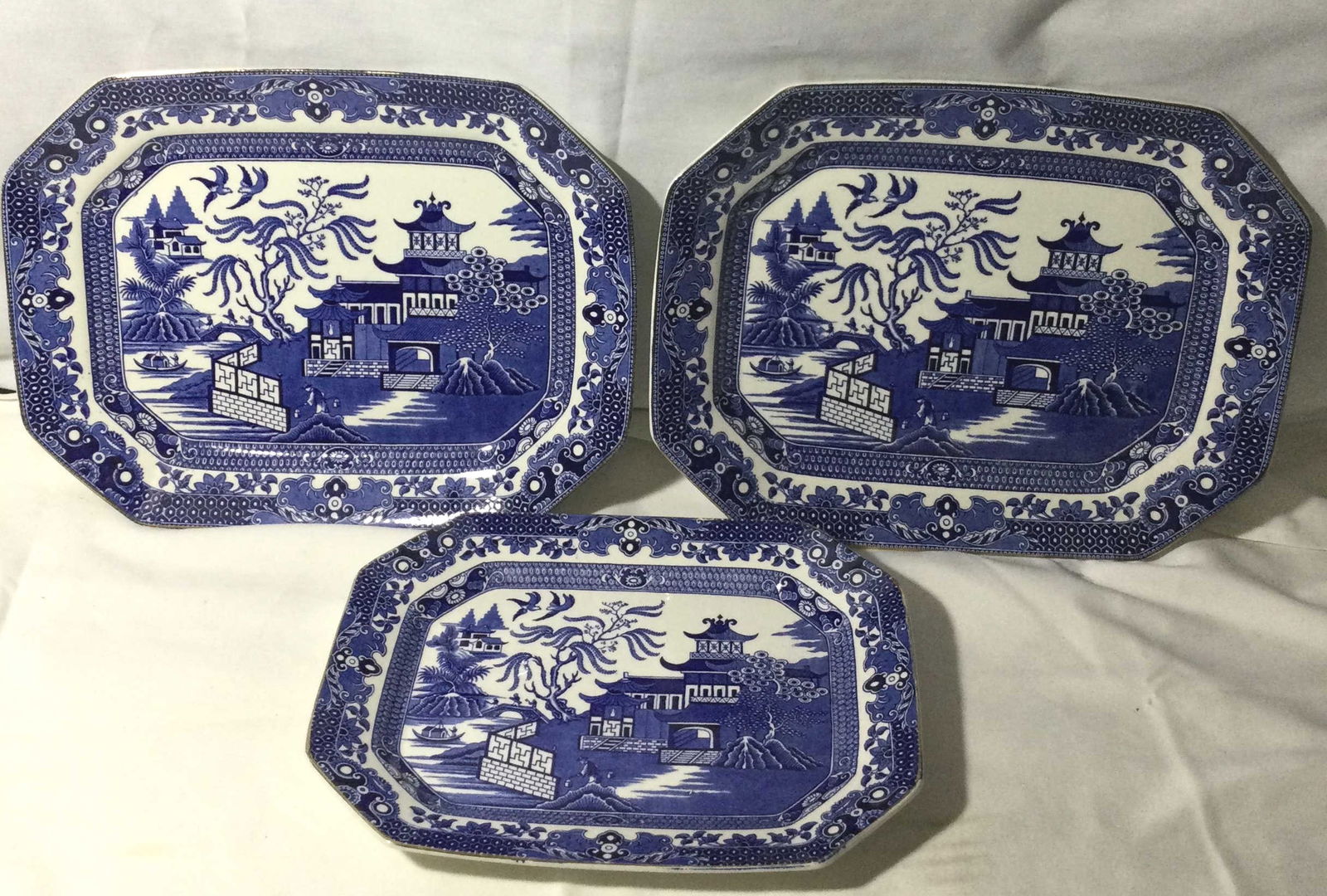 Burleigh Ware Old Willow Pattern (1 of 7)