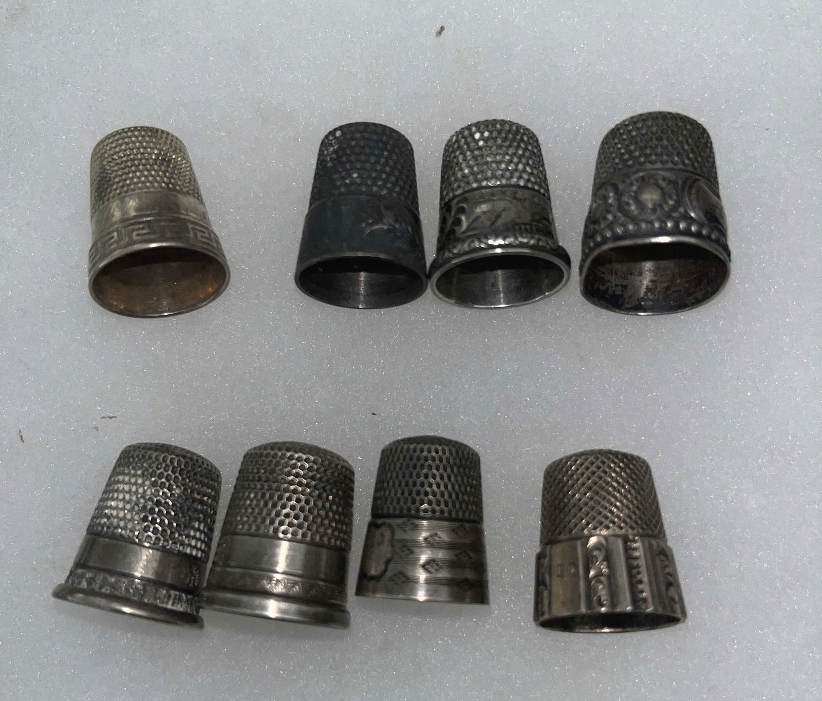 Vintage Sterling Thimbles (8) (1 of 4)