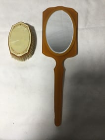 Vanity Set includes Handheld Mirror & Brush
