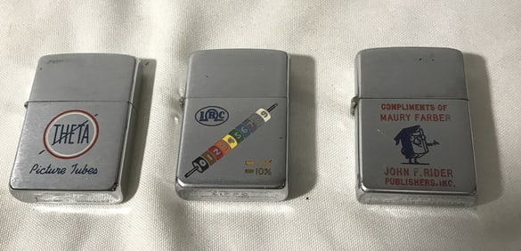 Zippo Lighters with Advertising (3)