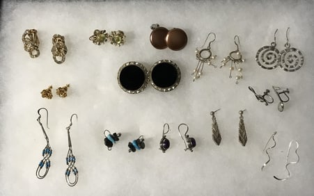 Costume Earrings - 13 pair