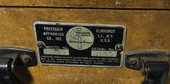 Vintage Tube & Battery Tester -Precision Apparatus